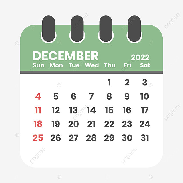 Monthly calendars vector png images monthly calendar december calendar monthly calendar december png image for free download