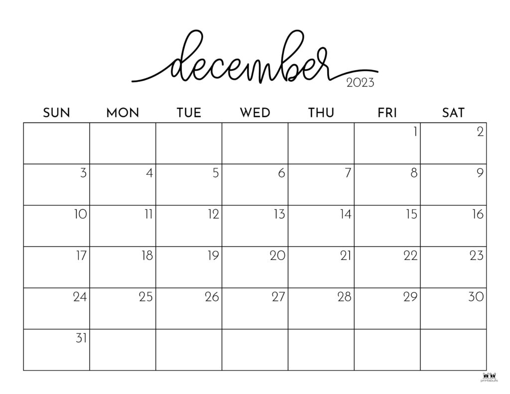 December calendars