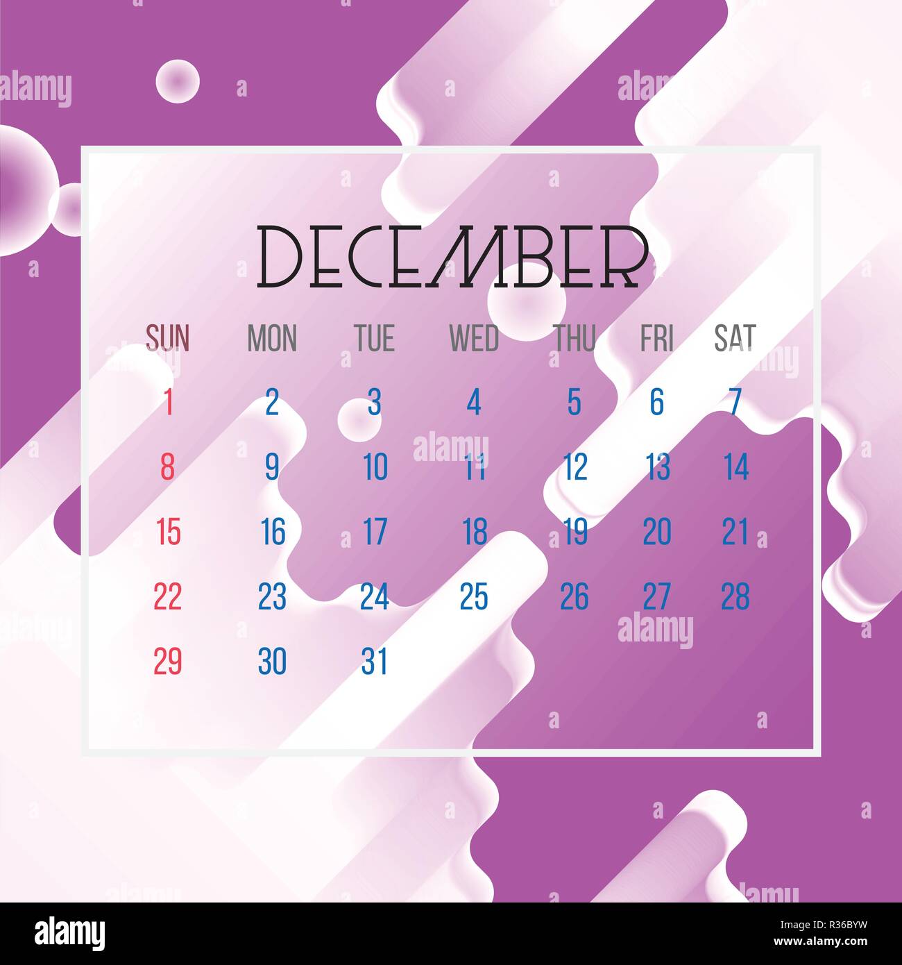 December calendar leaf