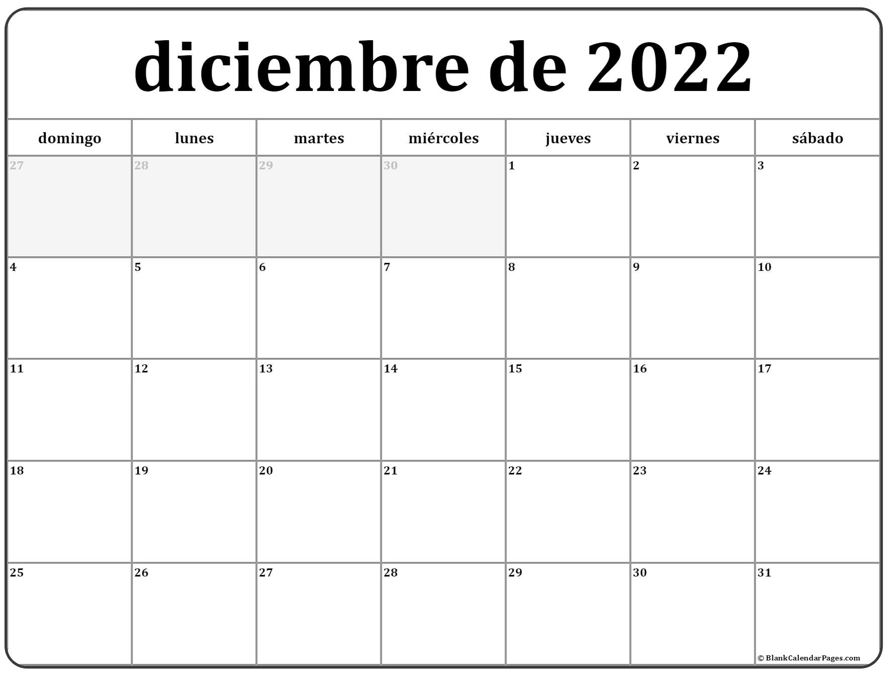 Diciembre de calendario gratis calendario diciembre