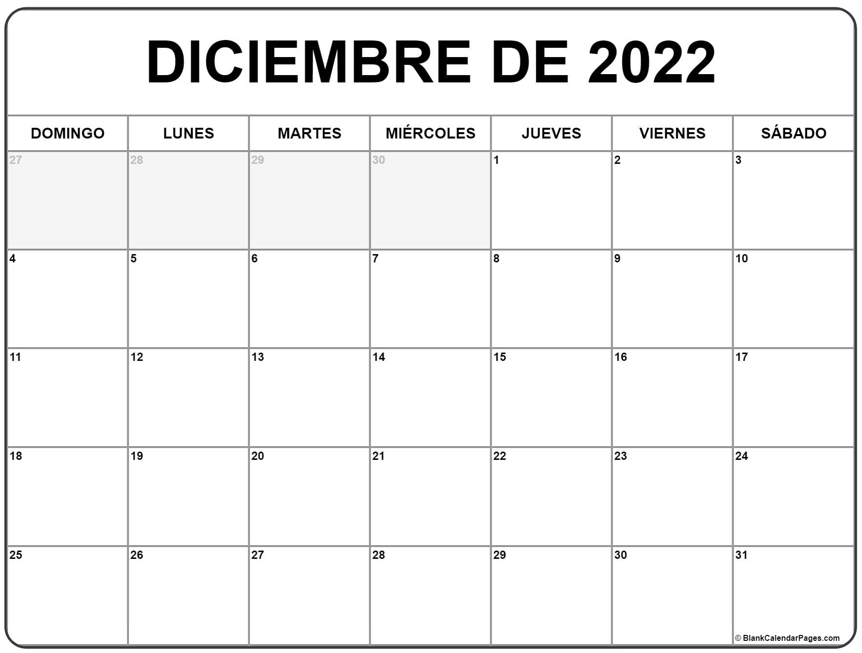 Diciembre de calendario gratis calendario diciembre