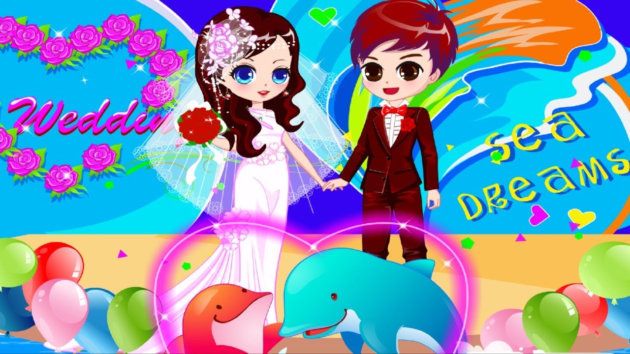 Didi gamesromantic dolphin bay wedding dress up games for little girl