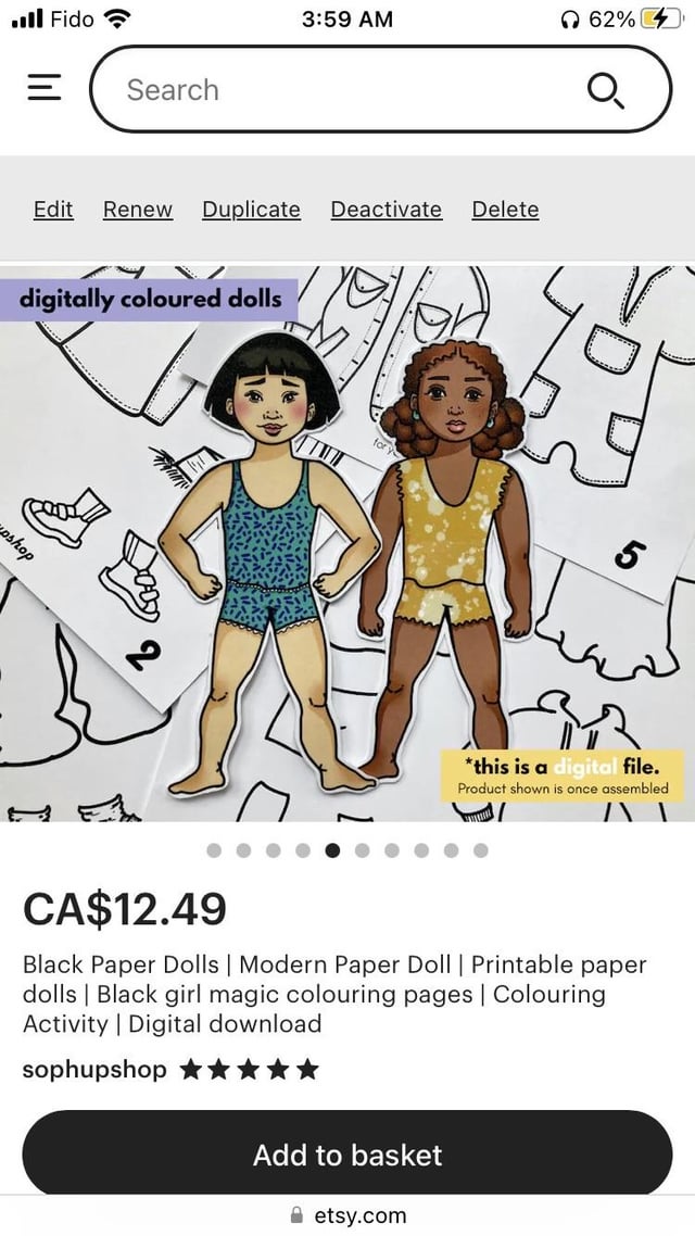 Coloring paper dolls rcoloring