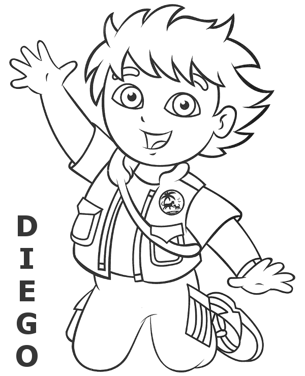 Printable picture of diego dora