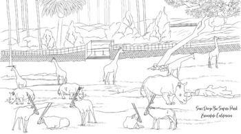 San diego coloring page by socal field trips tpt