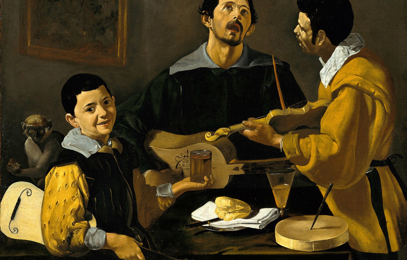 Wallpaper picture genre diego velazquez three musicians images for desktop section ððððððññ