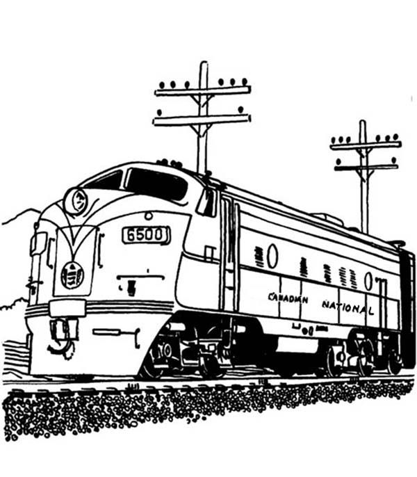 Streamlined diesel engine train on railroad coloring page color luna train coloring pages coloring pages train drawing