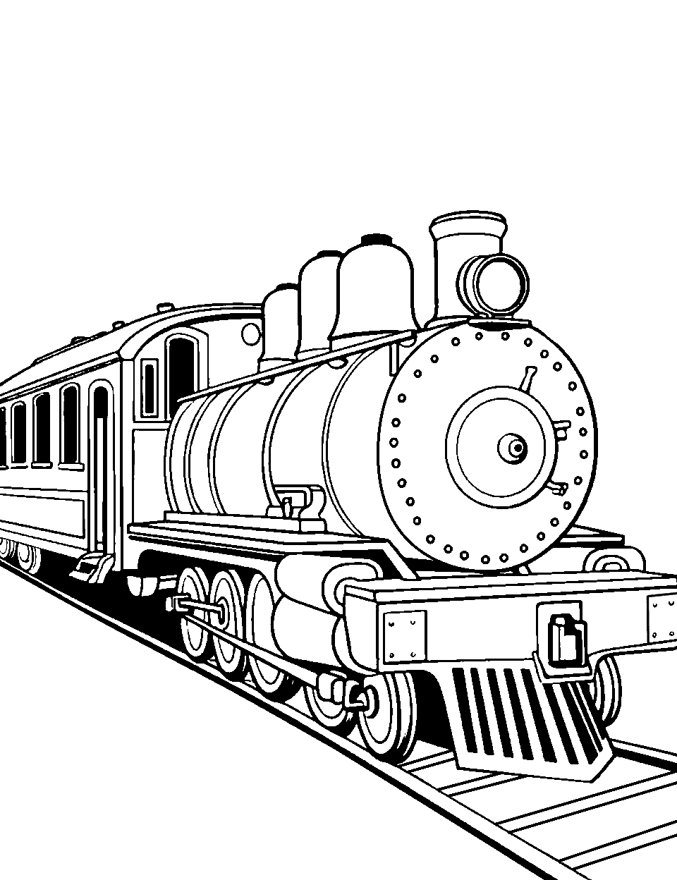 Train coloring pages free printable sheets