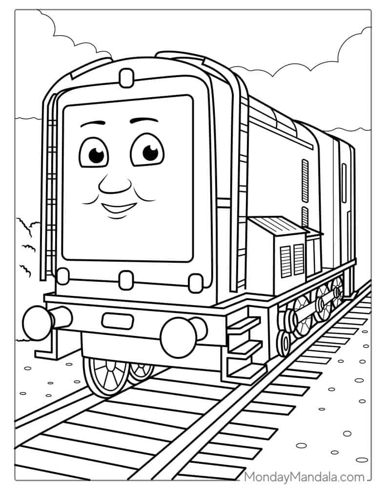 Thomas friends coloring pages free pdf printables