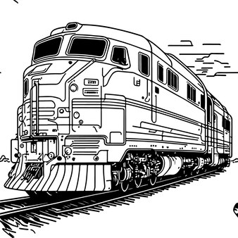 Page train coloring adults images