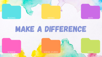 Make a difference watercolor rainbow puter desktop wallpaper and screensaver