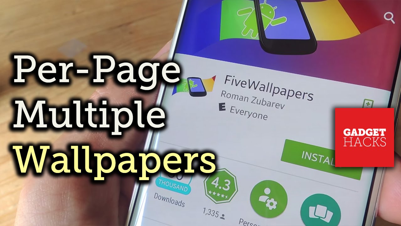 Set different wallpapers for your android home screen pages how