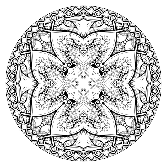 Mandala for adults coloring pages for adults very difficult instant download relax and unwind with our stunning collection of mandala