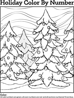 Color by number free coloring pages