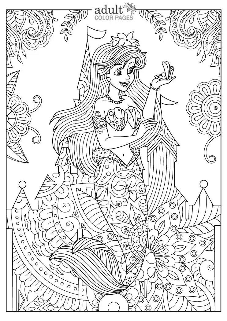 Disney coloring pages for adults