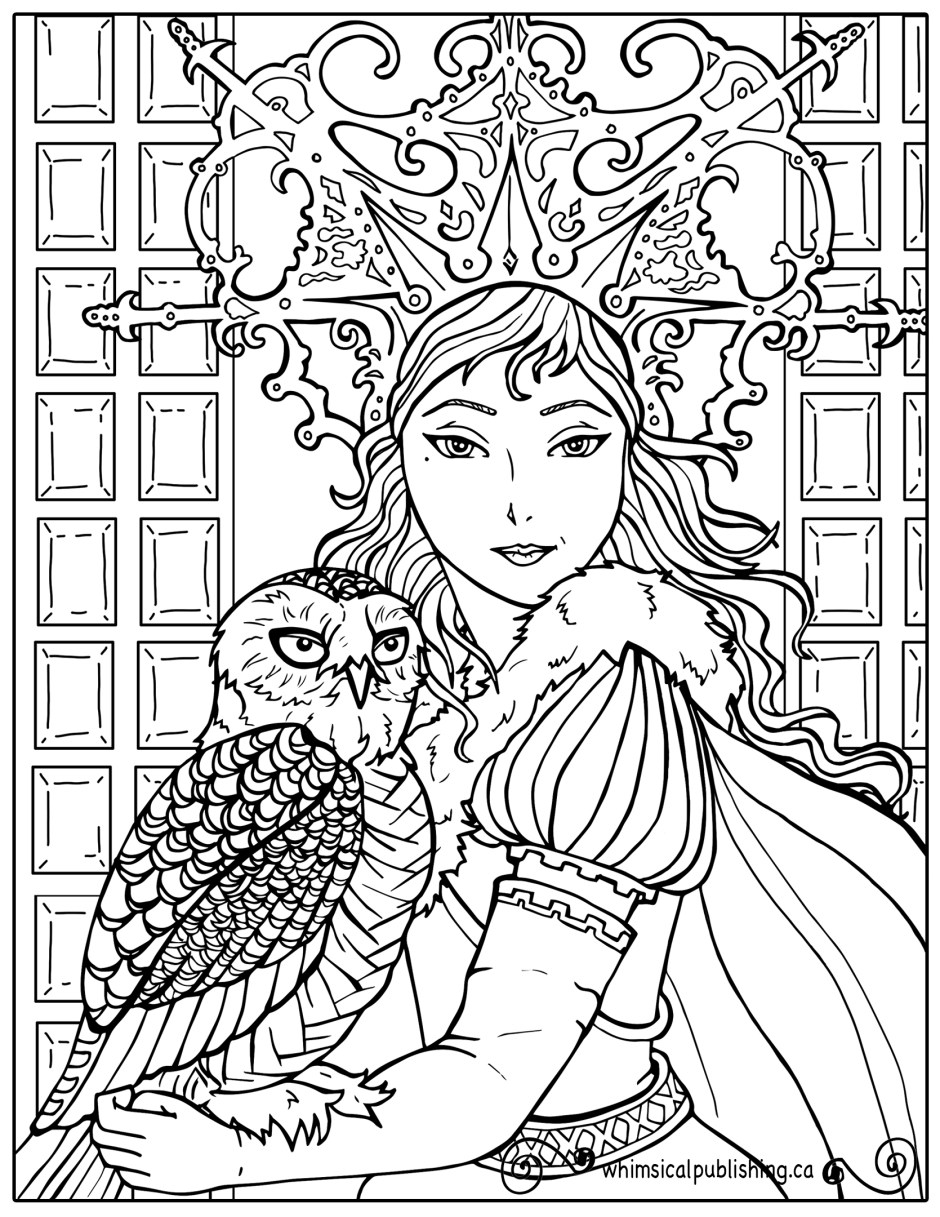 Free coloring pages â whimsil publishing illustration