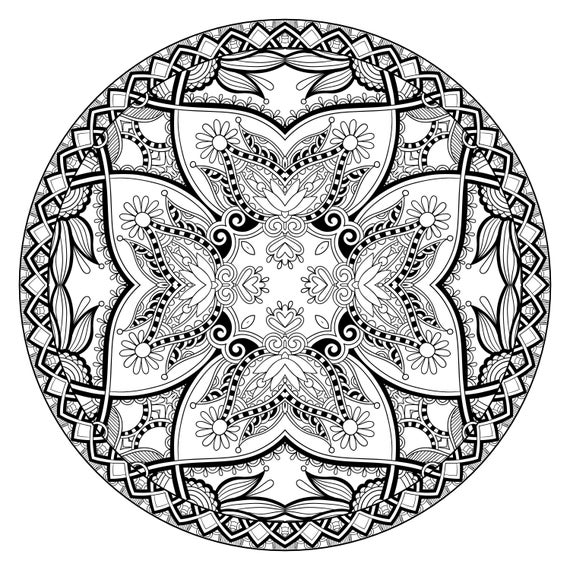 Mandala for adults coloring pages for adults very difficult instant download relax and unwind with our stunning collection of mandala