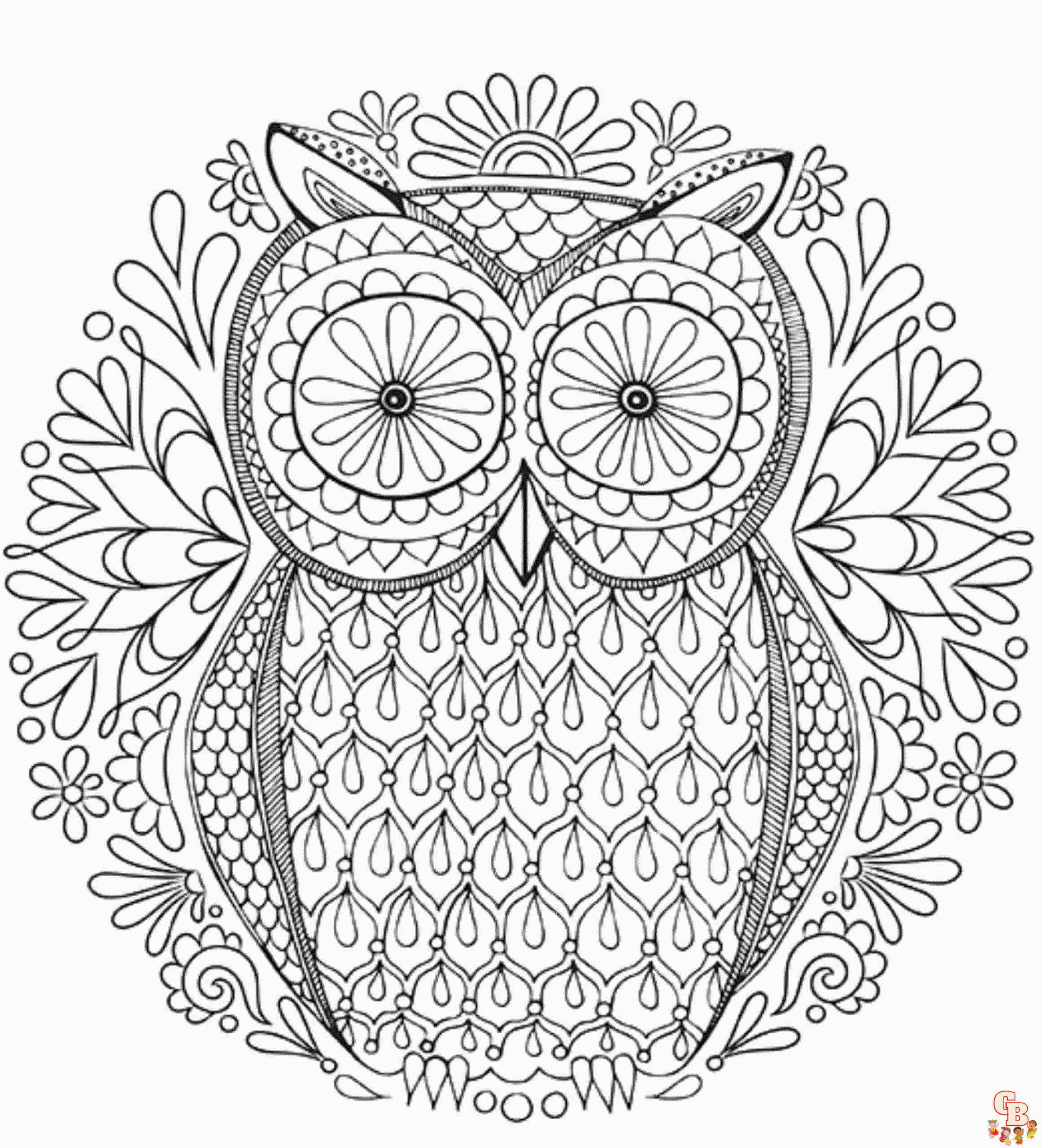 Printable hard coloring pages free for kids and adults