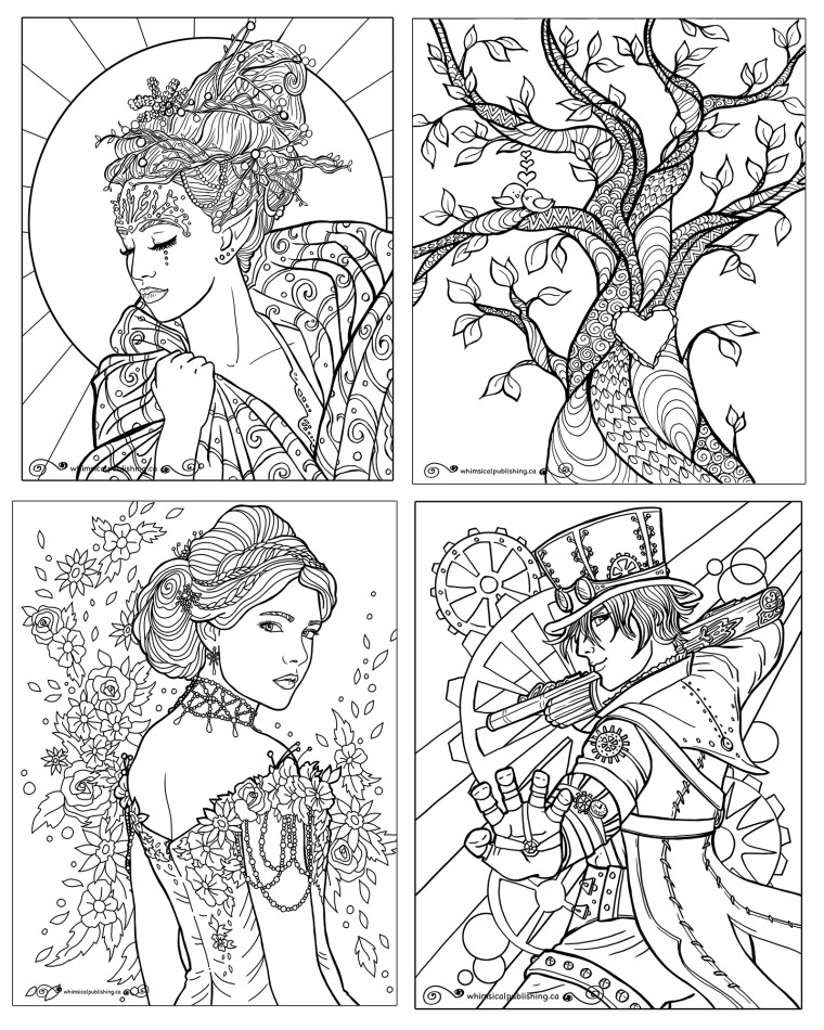 Free coloring pages â whimsil publishing illustration