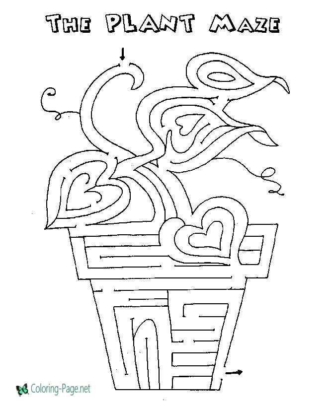 Printable mazes