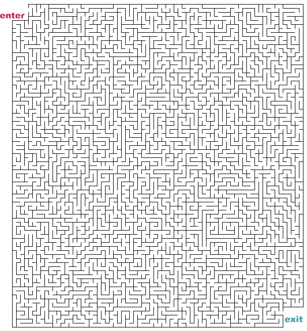 Mazes to print