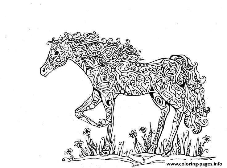 Print adults difficult animals horse printable hd coloring pages horse coloring pages animal coloring pages adult coloring pages