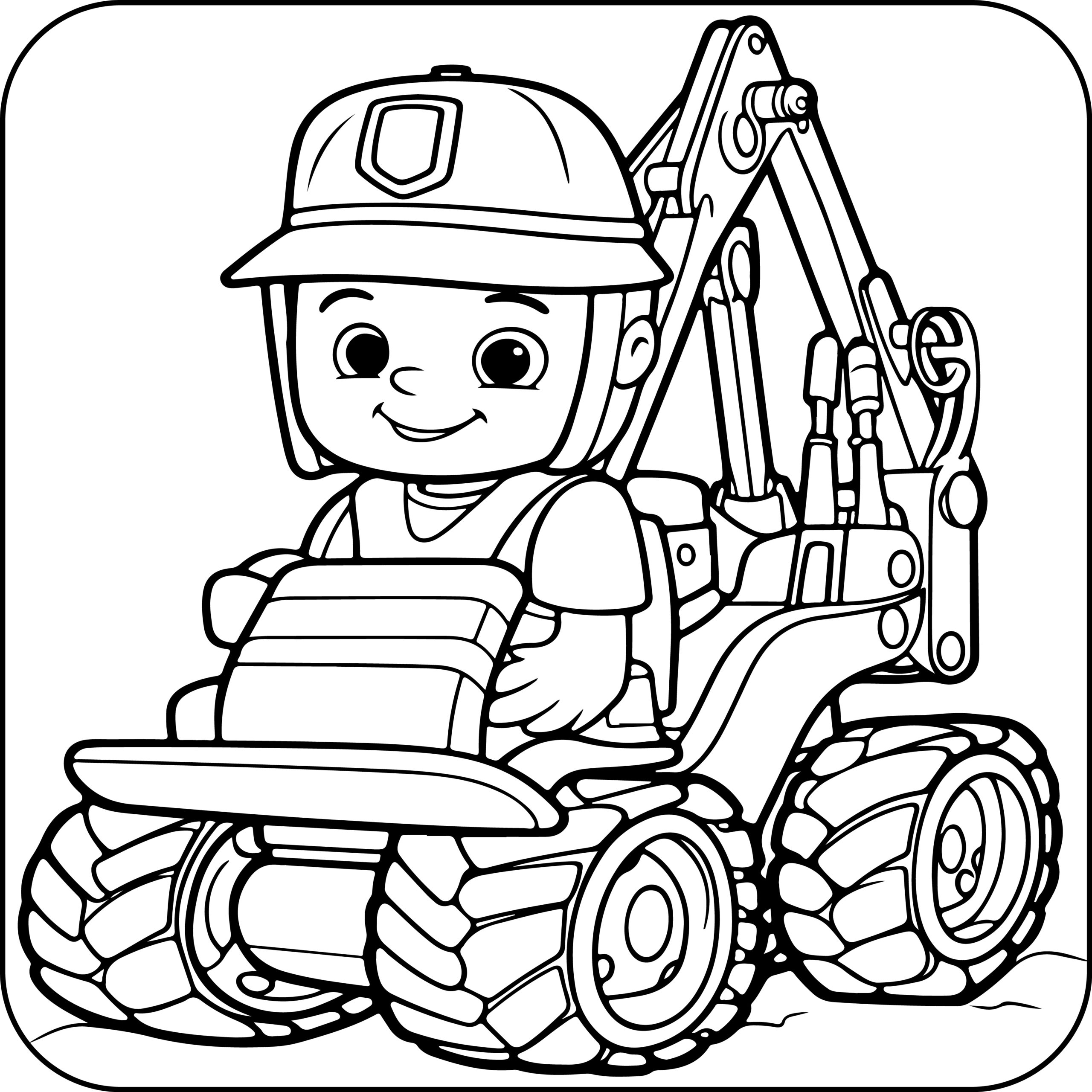 Diggers coloring book