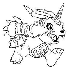 Lovely free printable digimon coloring pages online