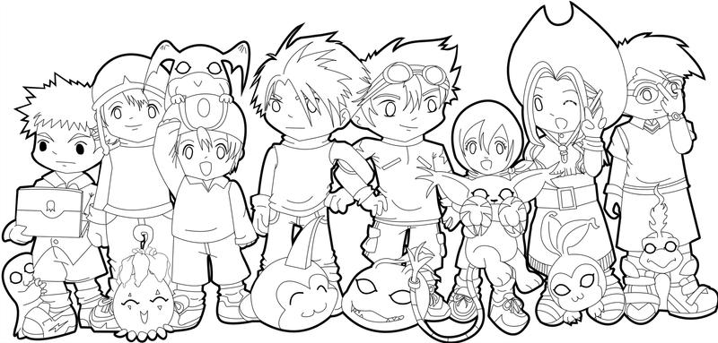 Digimon th color page wip by yoshimi