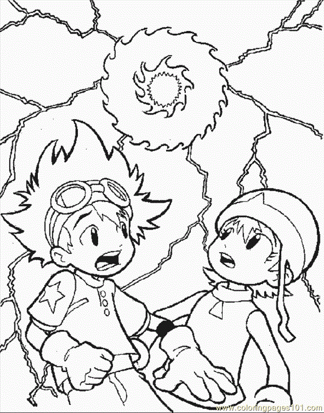 Digimon coloring pages printable for free download