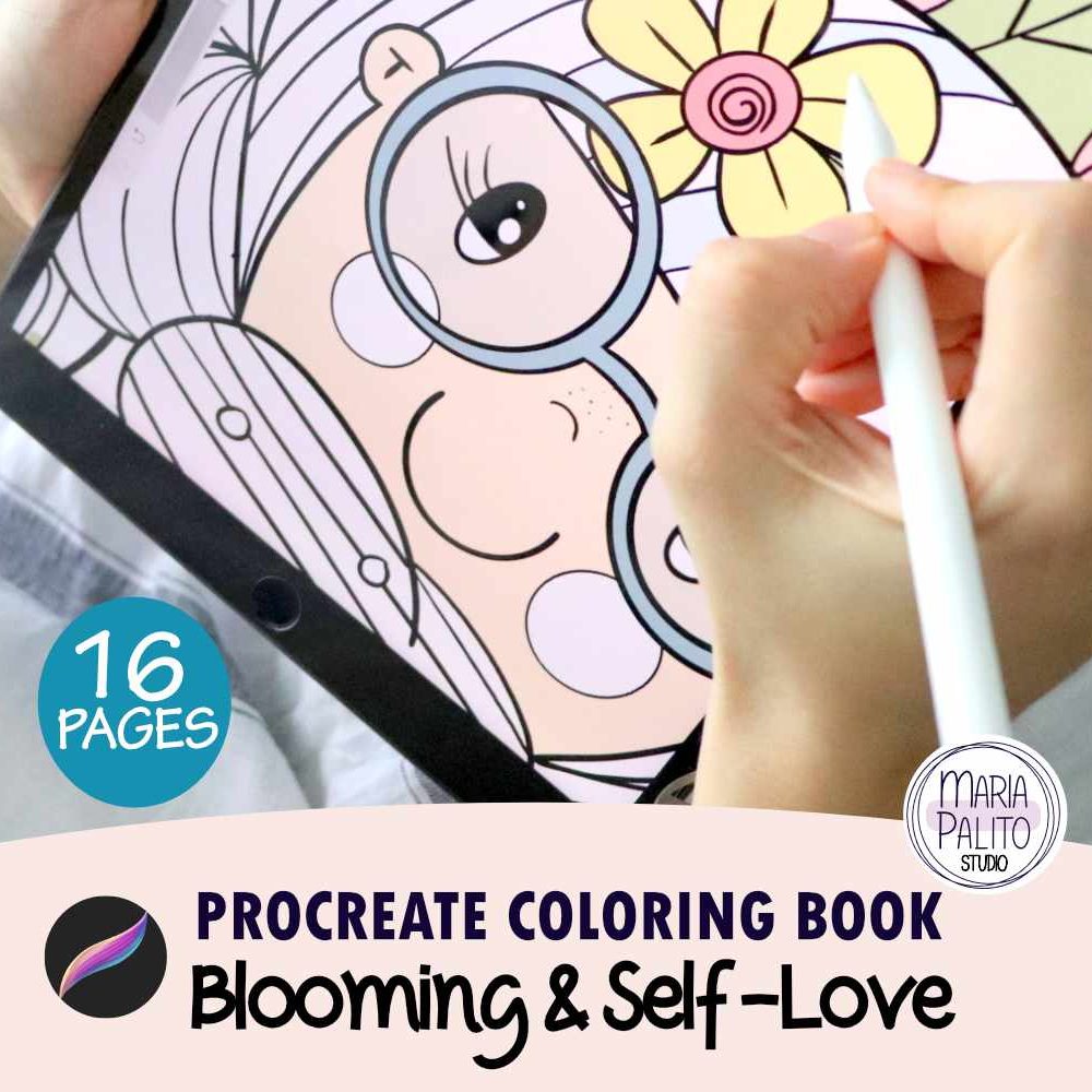 Digital coloring book relaxing coloring pages m â mariapalito studio