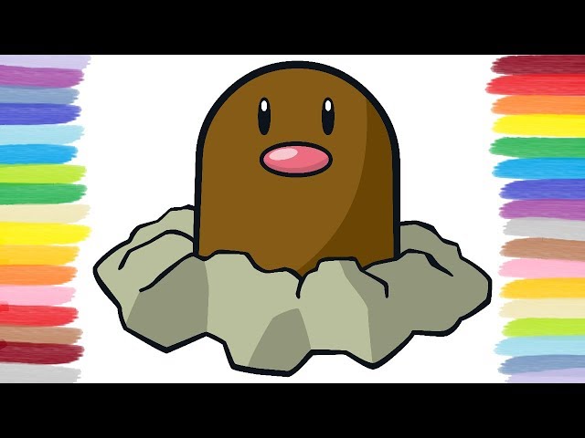 How to color diglett pokãmon