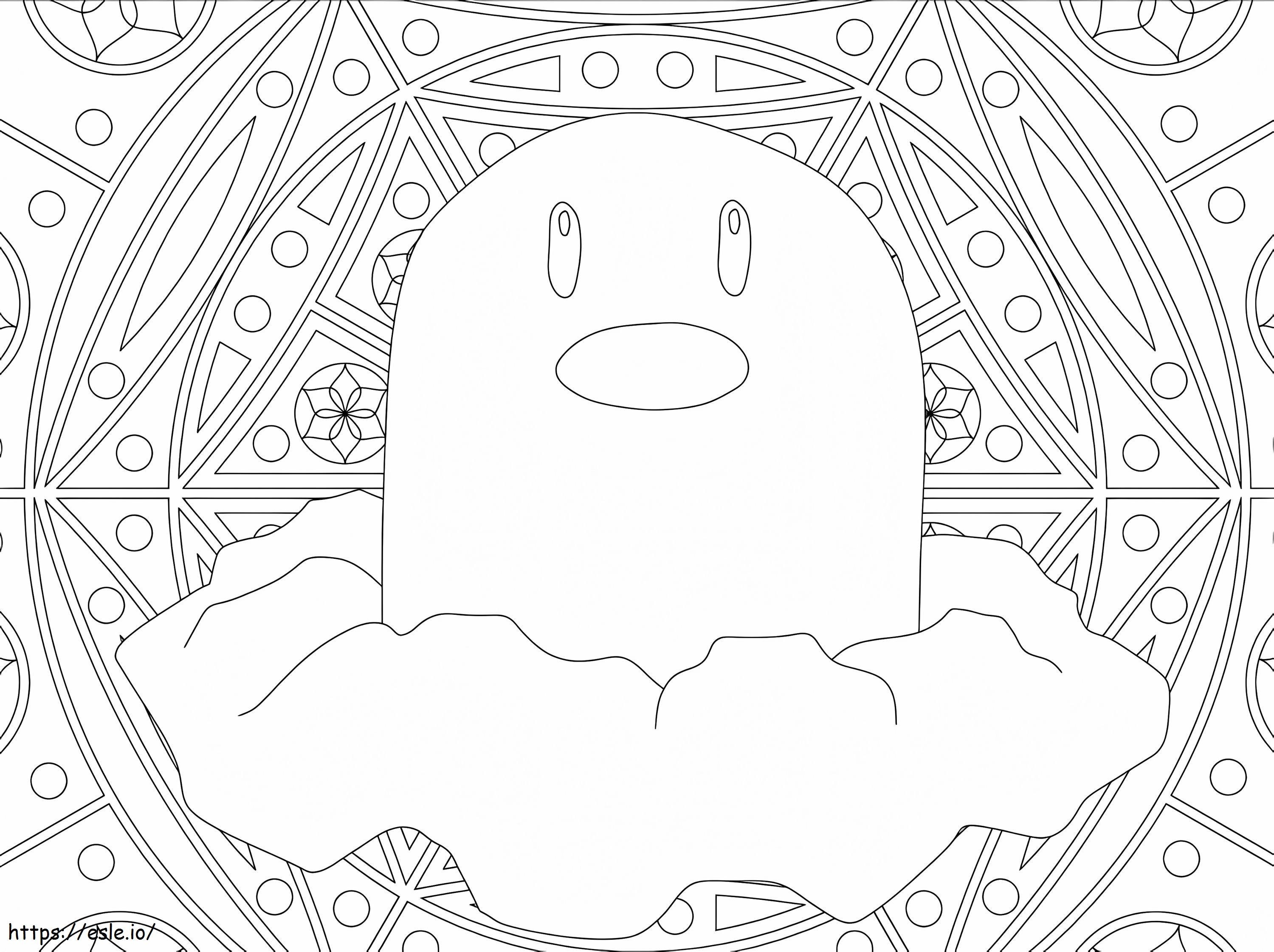 Diglett coloring page