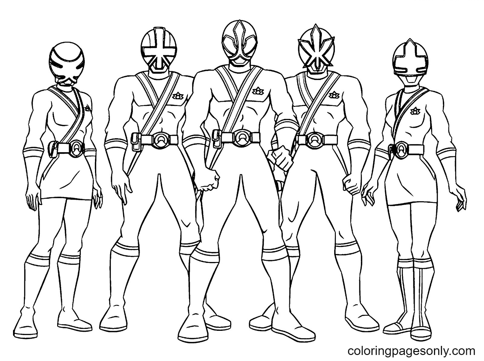 Power rangers coloring pages printable for free download