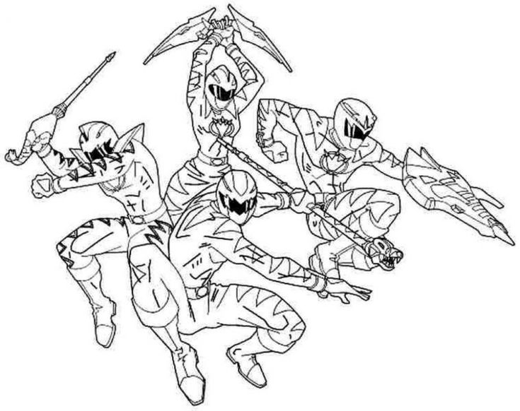 Power rangers coloring pages