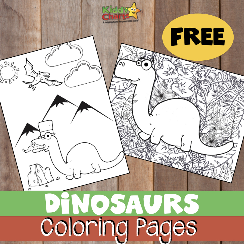 Free printable dinosaurs coloring sheets