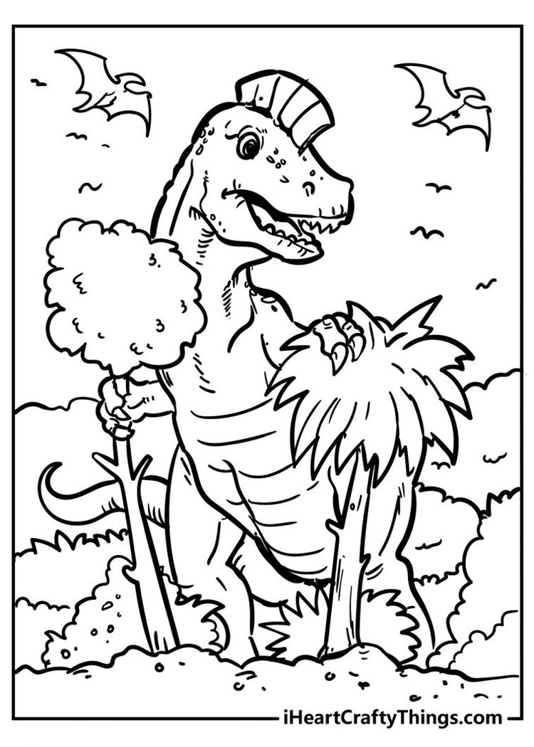 Dinosaur coloring pages