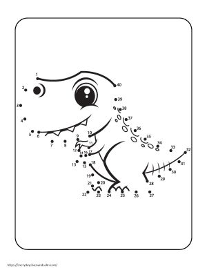 Free dinosaur connect the dots pdf download