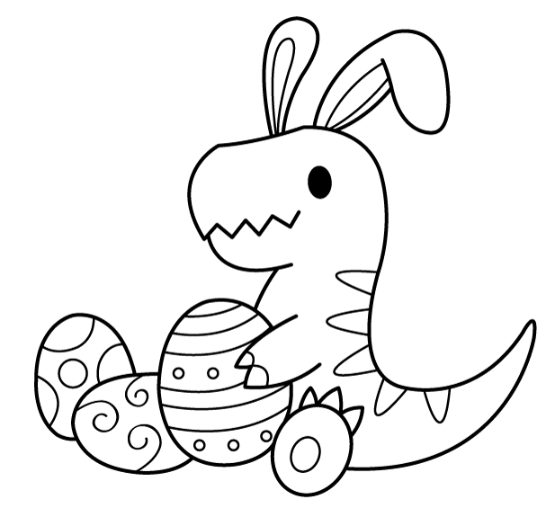 Easter bunny coloring pages printable for free download