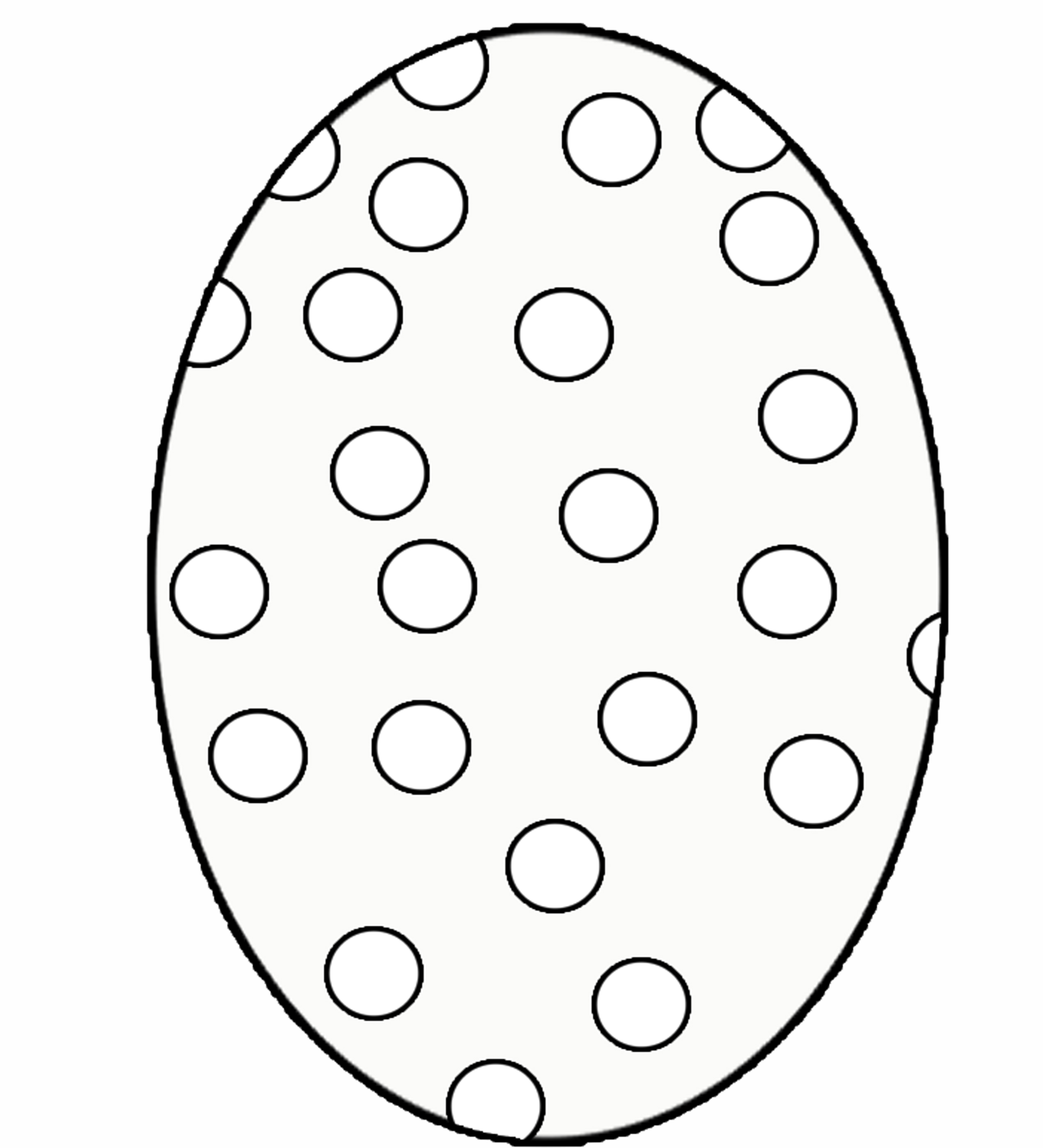 Free printable easter egg coloring pages for kids