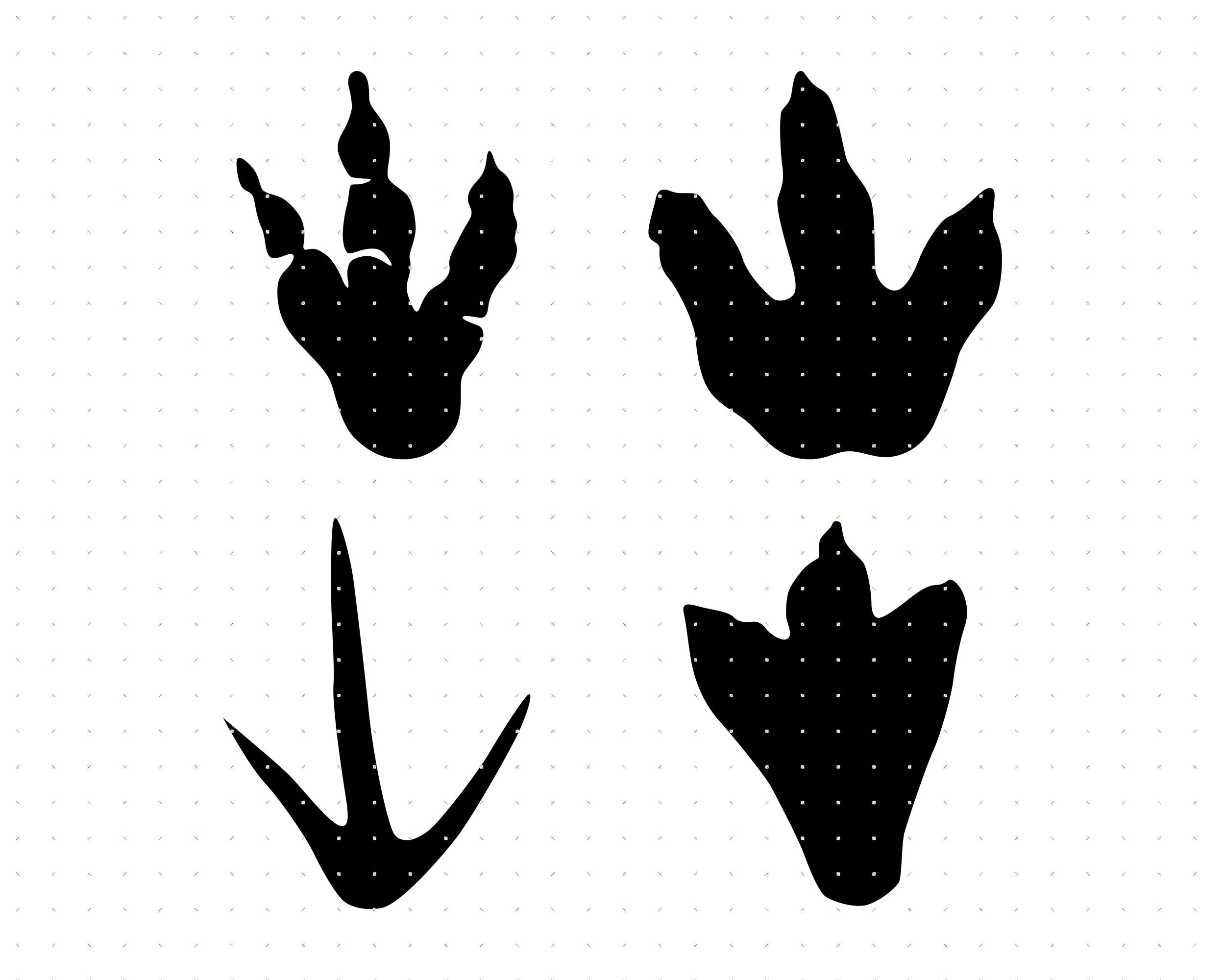 Dinosaur footprint svg dino foot print clipart dinosaur footprint png dxf logo vector eps cut files for cricut and silhouette use