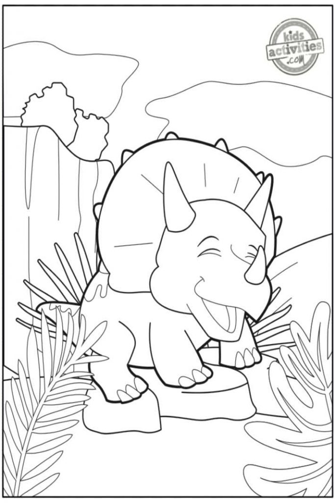 Free adorable baby dinosaur coloring pages for kids kids activities blog