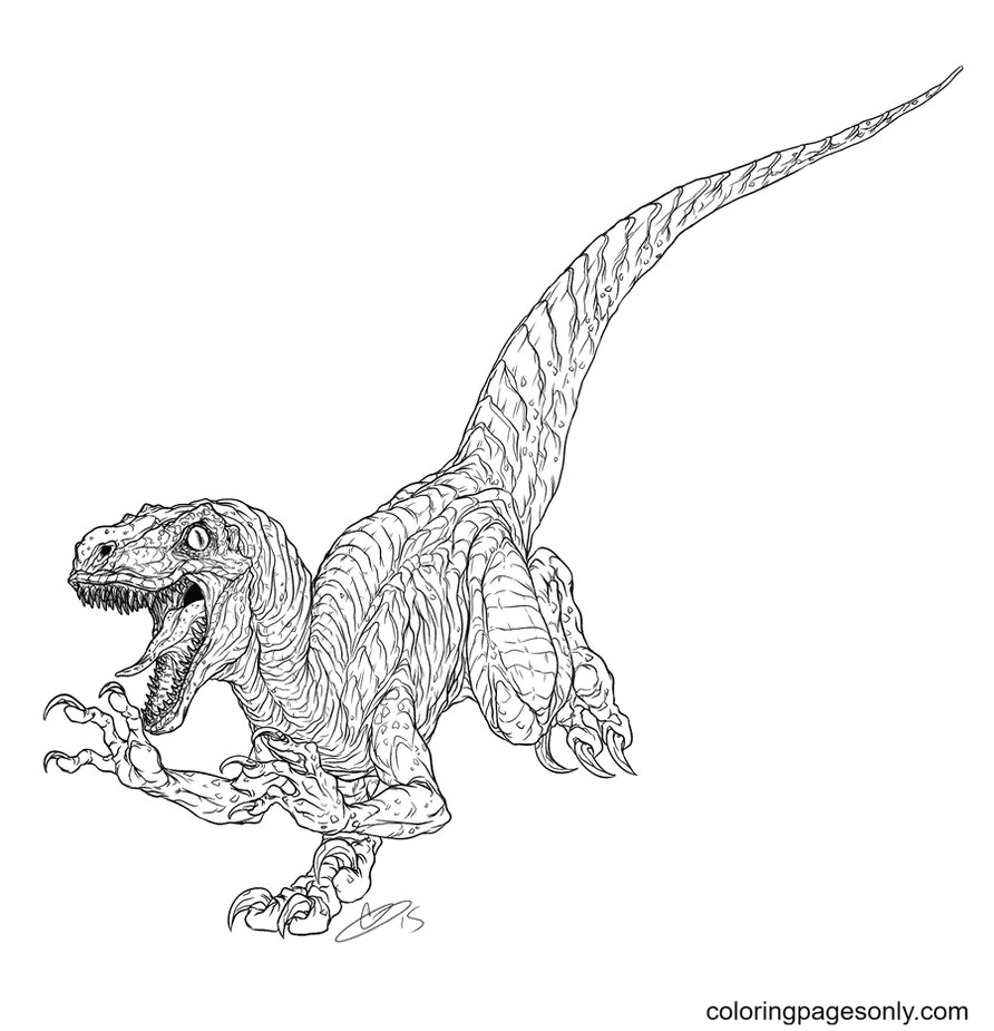 Jurassic world coloring pages printable for free download