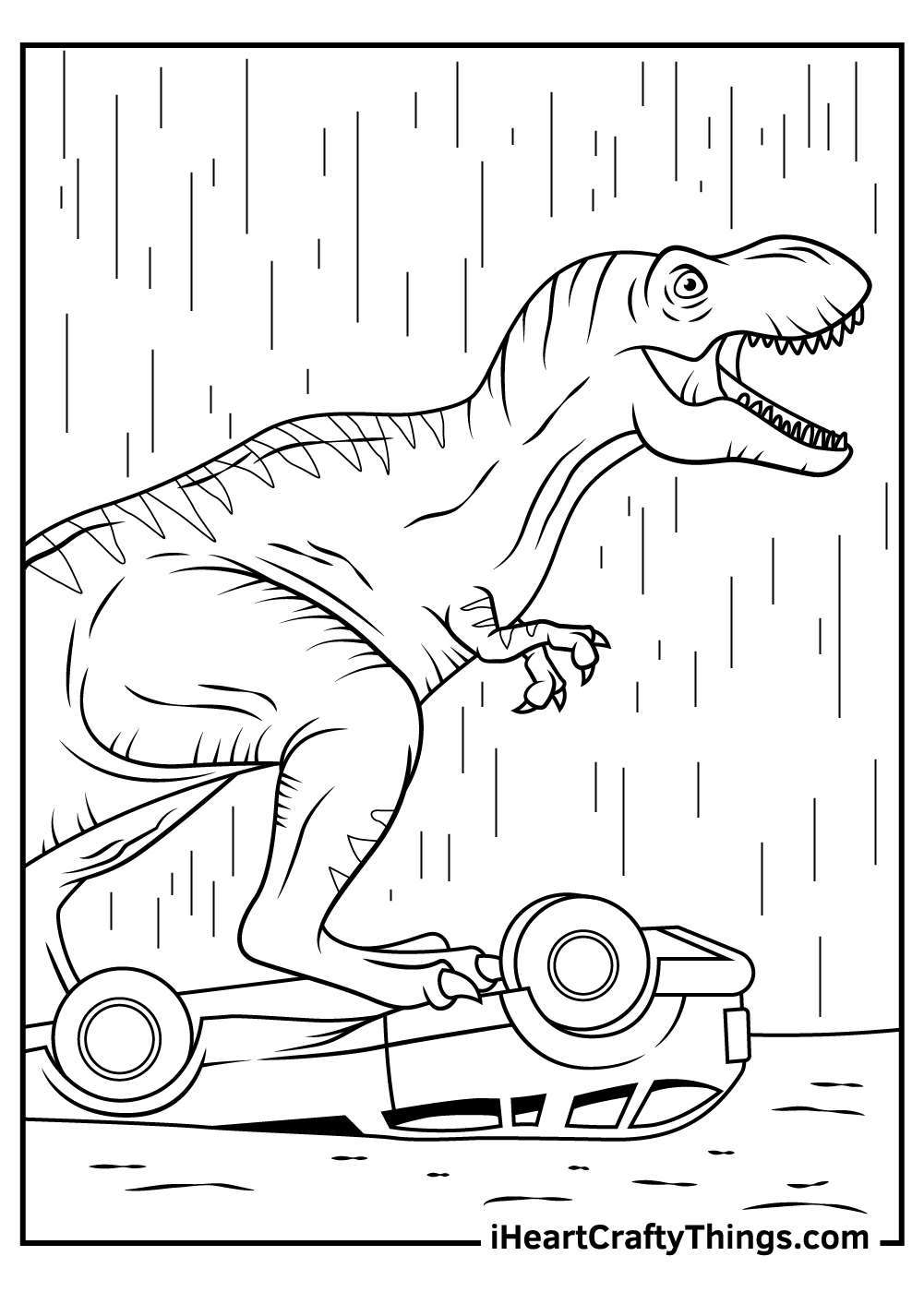 Jurassic park coloring pages free printables