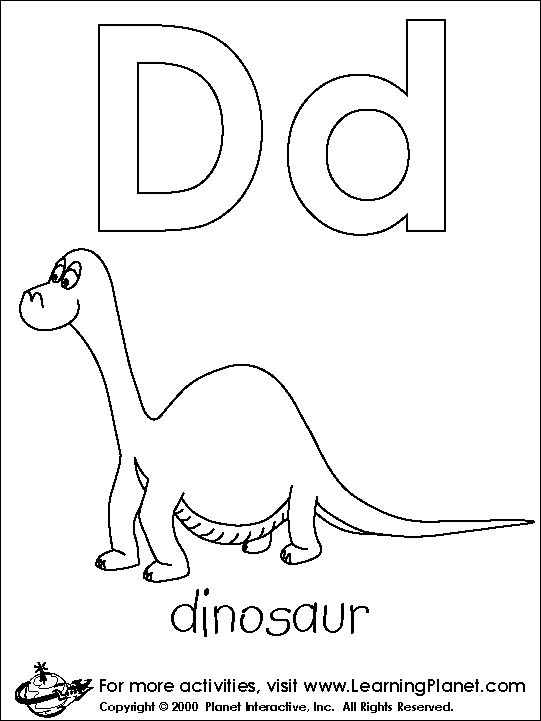 Letters coloring page