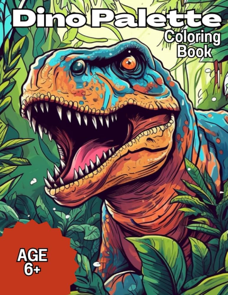 Dino palette coloring book coloring dinosaurs knobbe wieger books