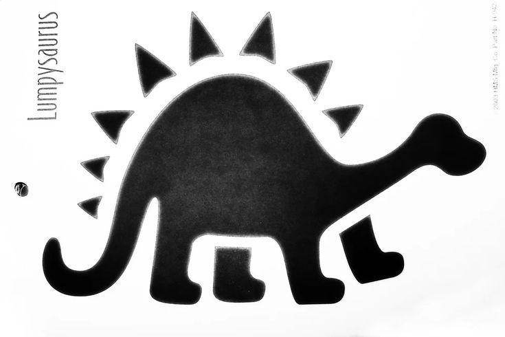 Dinosaur pumpkin stencil