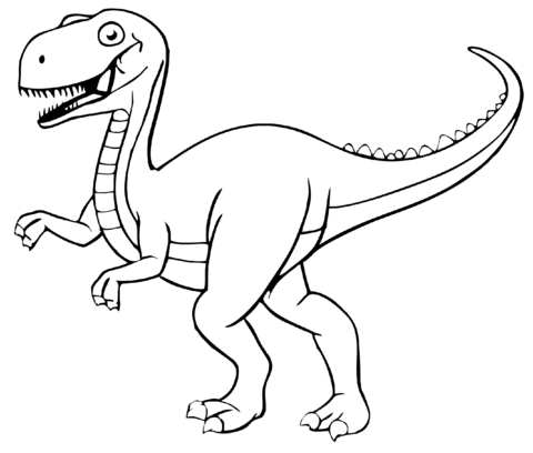 Dinosaur coloring page free printable coloring pages