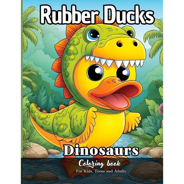 Rubber duck coloring book fun and easy coloring pages in cute style for all ages to relax and unwind carr owain books