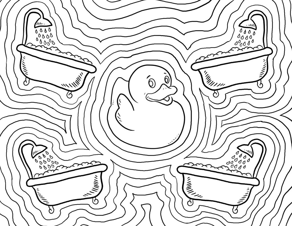National coloring day win a ducky